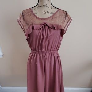 💃Flowy Mauve Dress